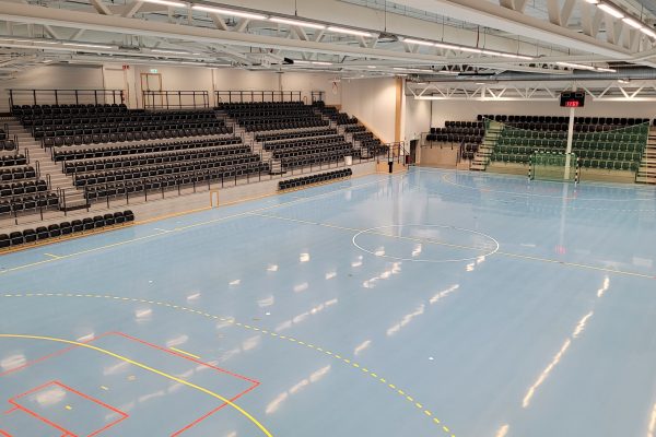 Utökad läktare för A-hallen